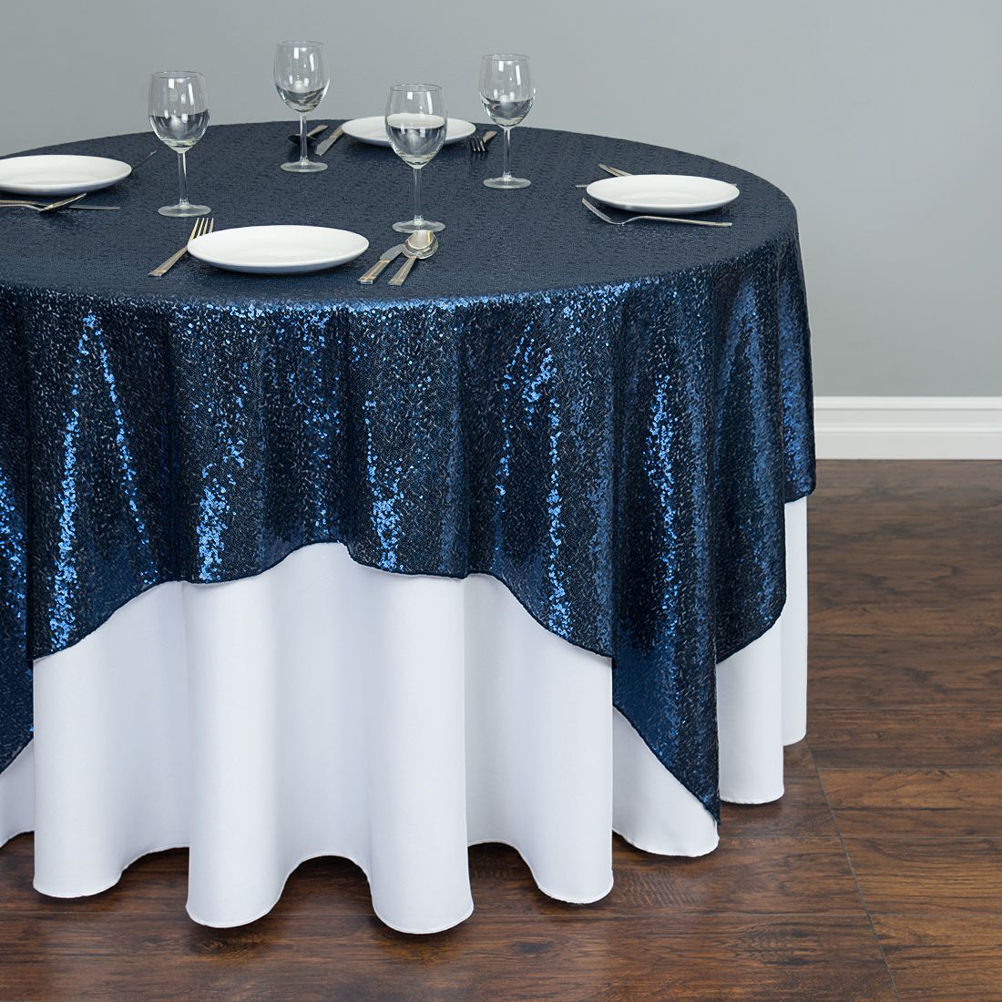 Sequin Table Overlay Rental