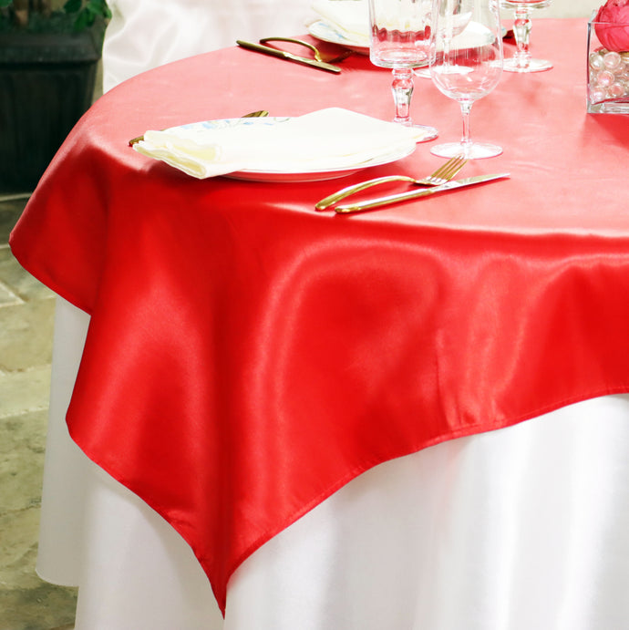 Satin Table Overlay Rental